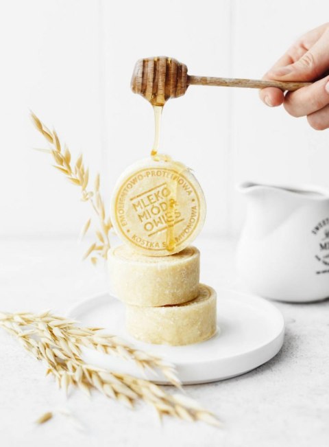 Kostka szamponowa Mleko-Miód-Owies 85 g Kostka szamponowa Mleko-Miód-Owies 85 g