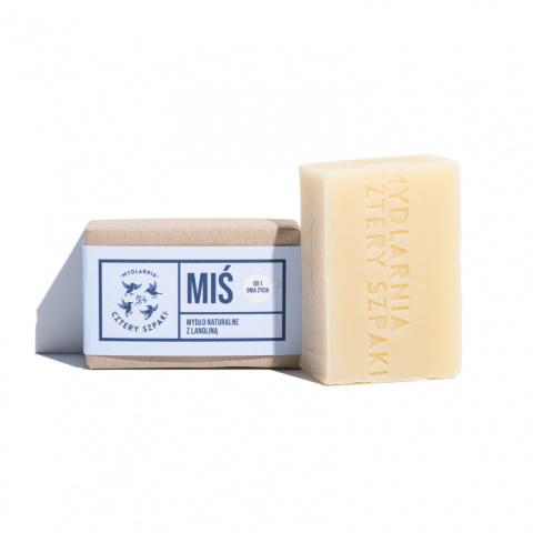 Mydło Miś z lanoliną, delikatne 110 g Mydło Miś z lanoliną, delikatne 110 g