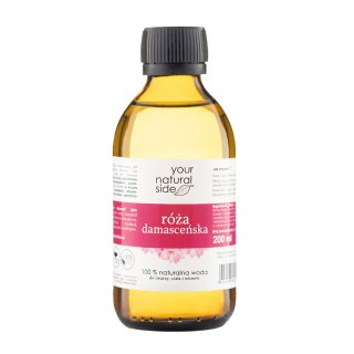 Your Ntural Side - Woda Różana z Kwiatów Róży Damasceńskiej Organic 200 ml nakrętka