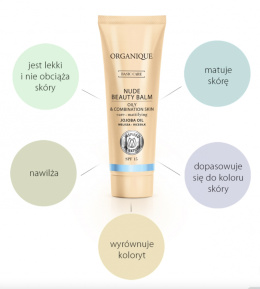 Krem upiększający dla skóry tłustej i mieszanej Nude Beauty Balm 30 ml 02.2024r.