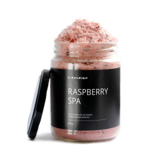 Almara Soap - Luksusowa sól do kąpieli o owocowym zapachu Raspberry Spa 450 g
