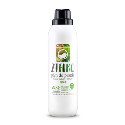 ZIELKO Płyn do prania tkanin białych i jasnych - kiwi 1 l ZIELKO Płyn do prania tkanin białych i jasnych - kiwi 1 l