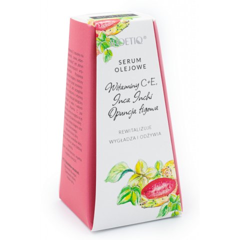 Serum olejowe z witaminami C+E oraz olejami z Opuncji figowej i Inca Inchi 30 ml Serum olejowe z witaminami C+E oraz olejami z Opuncji figowej i Inca Inchi 30 ml