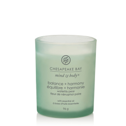Chesapeake Bay Candle Balance & Harmony (Waterlily Pear) świeca mała