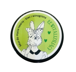 LaQ Mus do mycia twarzy - rewitalizujący Kiwi I Winogrona 100 ml