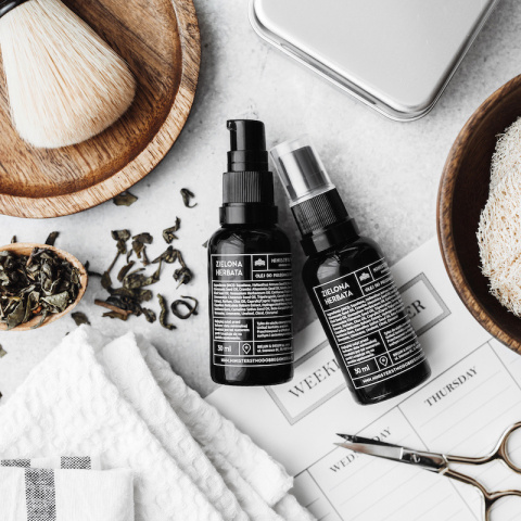 Olej do brody Zielona herbata 30 ml Olej do brody Zielona herbata 30 ml