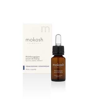 mokosh - Multikorygujące serum do twarzy egzosomy, peptydy, witamina C 12 ml