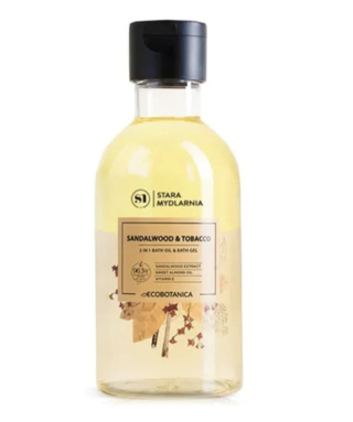 Olejek dwufazowy do kąpieli i pod prysznic Sandalwood & Tobacco 250 ml – Stara Mydlarnia