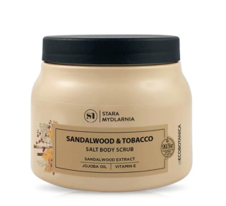 Peeling solny do ciała Sandalwood 280 g – Stara Mydlarnia