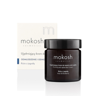 Mokosh - Ujędrniający krem do twarzy anti-aging Róża z jagodą 60 ml