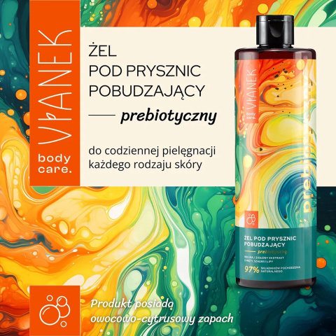 Prebiotyczny żel pod prysznic pobudzający 400 ml