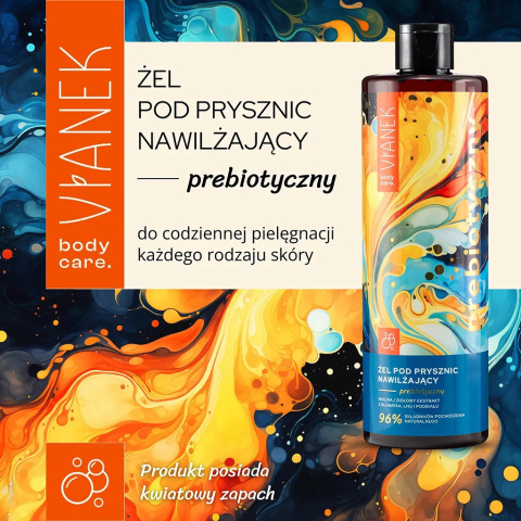 Prebiotyczny żel pod prysznic nawilżający 400 ml Prebiotyczny żel pod prysznic nawilżający 400 ml