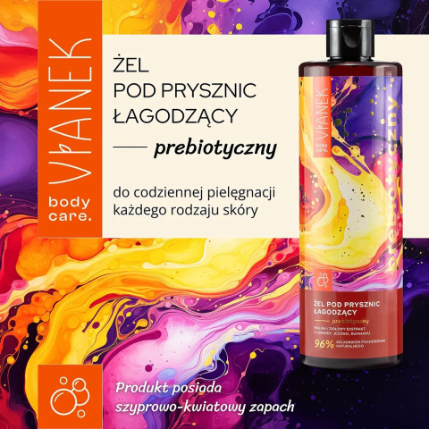 Prebiotyczny żel pod prysznic łagodzący 400 ml