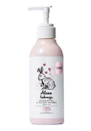 Yope - Naturalny Żel do higieny intymnej Aloes i Lukrecja 300 ml