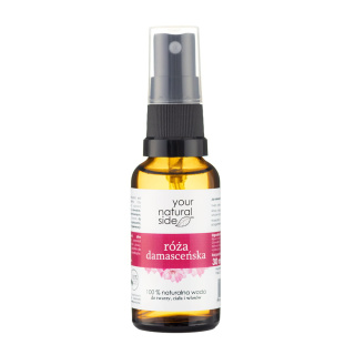 Your Naturals Side - Woda różana z wwiatów róży damasceńskiej Organic 30 ml spray