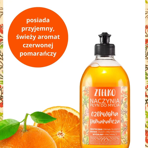 Płyn do mycia naczyń Czerwona pomarańcza 500 ml