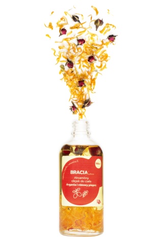 Aksamitny olejek do ciała Argania i różowy pieprz 100 ml – Bracia Mydlarze