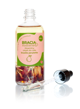 Aksamitny olejek do ciała Gruszka paryżanka 100 ml – Bracia Mydlarze