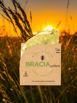 BRACIA mydlarze - Mydło jaśminowe w kostce Ciepła letnia noc 120 g
