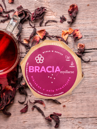 BRACIA mydlarze - Mydło peelingujące Hibiskus z solą himalajską 160 g