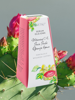 Serum olejowe z witaminami C+E oraz olejami z Opuncji figowej i Inca Inchi 30 ml – Bioetiq