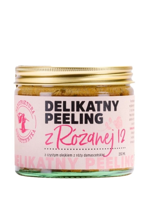 Delikatny Peeling z Różanej 12 250 ml – Manufaktura Bursztynnika, bez tła Delikatny Peeling z Różanej 12 250 ml – Manufaktura Bursztynnika, bez tła