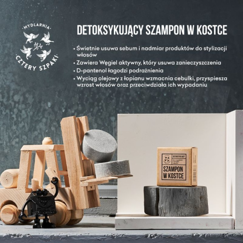 Detoksykujący szampon do włosów w kostce 75 g Detoksykujący szampon do włosów w kostce 75 g