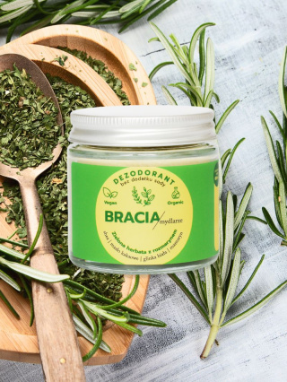 Dezodorant w kremie Zielona herbata z rozmarynem 60 ml – Bracia Mydlarze