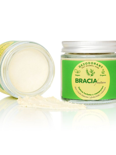 Dezodorant w kremie z pokazanym produktem na białym tle – Bracia Mydlarze Dezodorant w kremie z pokazanym produktem na białym tle – Bracia Mydlarze