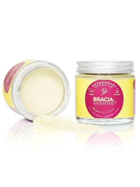 Dezodorant w kremie Magnolia z yuzu  60 ml – Bracia Mydlarze, otwarty deo