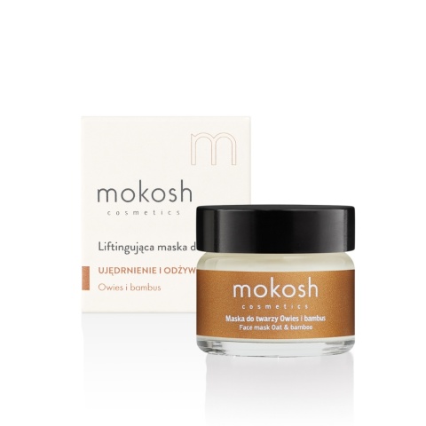 Liftingująca maska do twarzy Owies i bambus 15 ml – Mokosh Liftingująca maska do twarzy Owies i bambus 15 ml – Mokosh