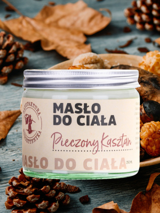 Masło do ciała Pieczony kasztan 120 ml – Manufaktura Bursztynnika