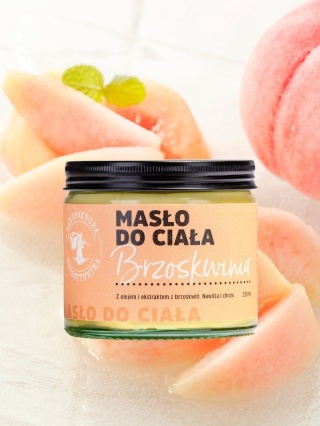 Masło do ciała Brzoskwinia 250 ml - Manufaktura Bursztynnika
