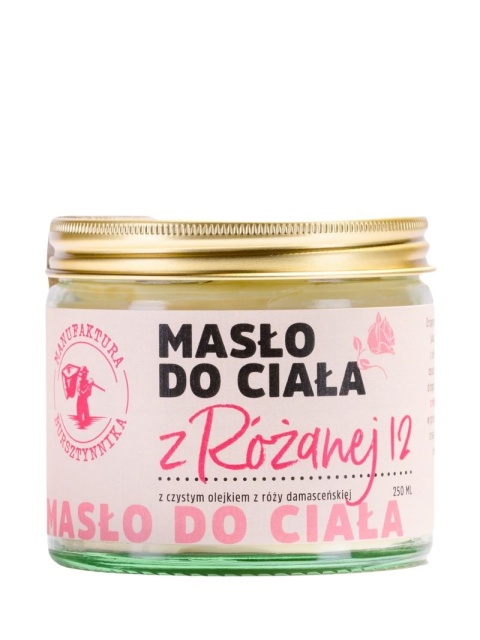 Masło do ciała z Różanej 12 120 ml – Manufaktura Bursztynnika, bez tła Masło do ciała z Różanej 12 120 ml – Manufaktura Bursztynnika, bez tła