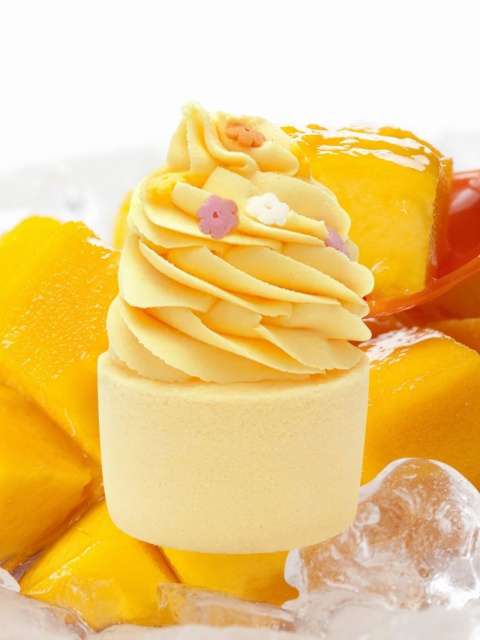 Mufinka do kąpieli Mango 170 g – Stara Mydlarni, w tle orzeźwiające mango Mufinka do kąpieli Mango 170 g – Stara Mydlarni, w tle orzeźwiające mango