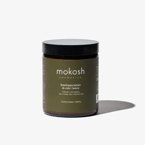 Nawilżający balsam do twarzy i ciała Zielona kawa z tabaką 180 ml – Mokosh