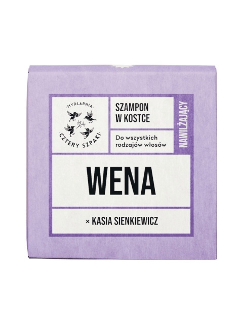 Nawilżający szampon w kostce WENA x Kasia Sienkiewicz, bez tła Nawilżający szampon w kostce WENA x Kasia Sienkiewicz, bez tła