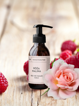 Olej do masażu Róża - Malina 140 ml – Ministerstwo.