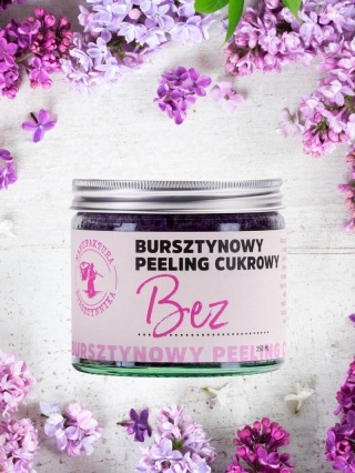 Peeling cukrowy Bez 250 ml – Manufaltura Bursztynnika