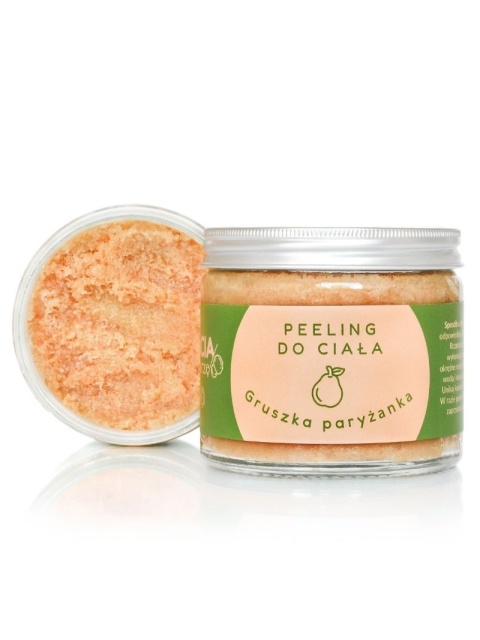 Peeling cukrowy do ciała Gruszka paryżanka 250 g , kryształki peelingu