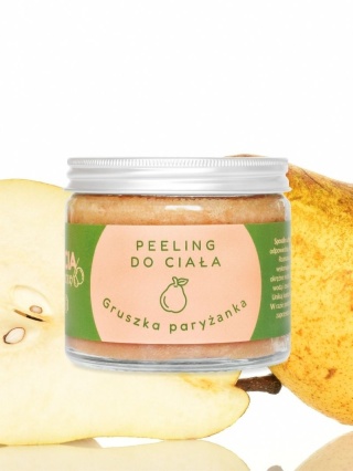 Peeling cukrowy do ciała Gruszka paryżanka 250 g – Bracia Mydlarze