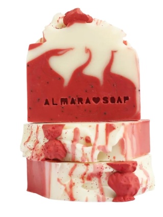 Mydło Strawberry & Cream mydło o zapachu truskawek100 g – Almarasoap