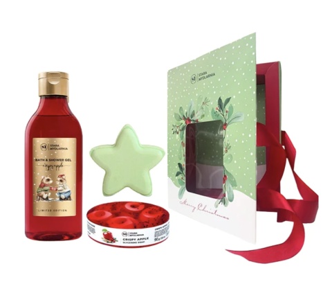 Zestaw świąteczny Crispy Apple – Stara Mydlarnia, prezentacja produktów