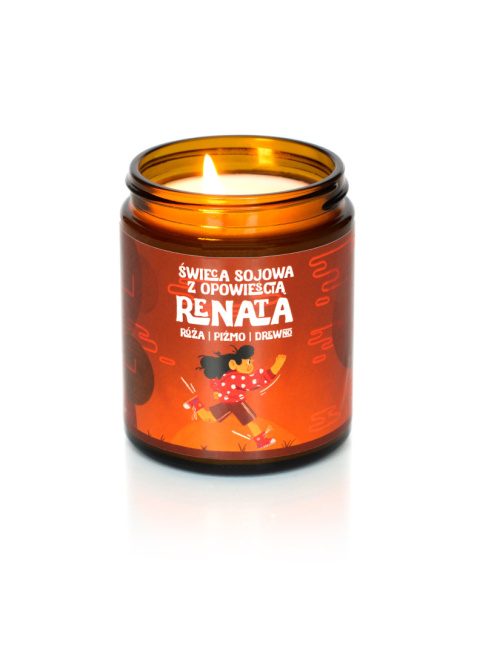 Płonąca świeca sojowa Renata 180 ml – ciepłe światło, naturalny wosk sojowy i wyjątkowy zapach od Braci Mydlarzy Płonąca świeca sojowa Renata 180 ml – ciepłe światło, naturalny wosk sojowy i wyjątkowy zapach od Braci Mydlarzy