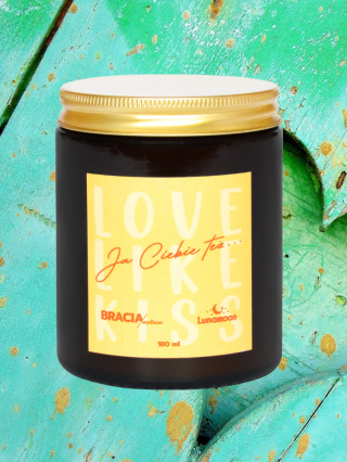 Świeca sojowa Ja Ciebie też 180 ml – Bracia Mydlarze