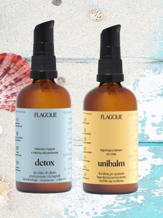 Travel Set – wakacyjnt zestw podróżny – Dertox + Unoserum – Flagolie