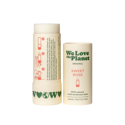 Dezodorant w sztyfcie Sweet Rose (Sweet Serenity), certyfikowany, bez aluminium 40 g, otwarty kartonik
