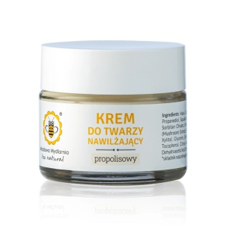 Krem do twarzy Propolisowy nawilżający 50 ml - Miodowa Mydlarnia