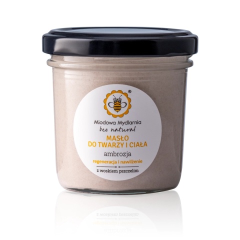 Masło do twarzy i ciała Ambrozja 65 g – Miodowa Mydlarnia, produkt