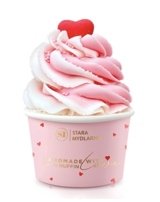 Muffinka do kąpieli Vanilla Heart 200 g – Stara Mydlarnia
